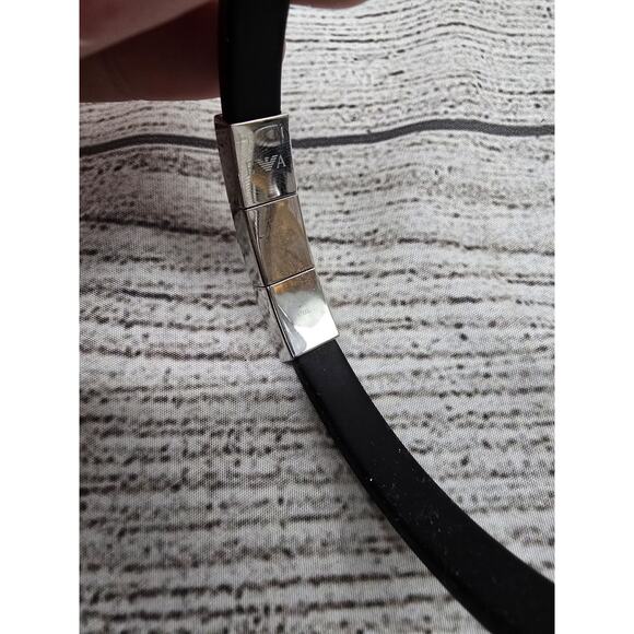 Emporio Armani Rubber & Steel Bracelet 37681 - Picture 13 of 13